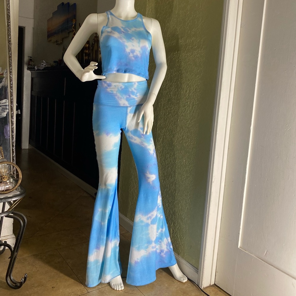 Set fairy bath tie dye blue